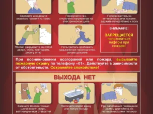 Правила поведения при пожаре в квартире