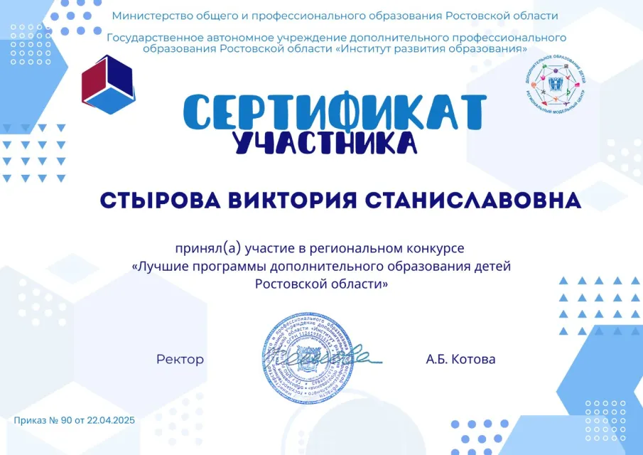 Зверево приняло участие в конкурсе «Лучшие программы дополнительного образования детей Ростовской области»
