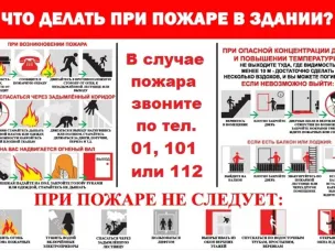 Что делать при пожаре в здании