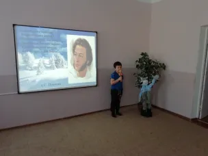 Поэтический вечер «Путешествие по сказкам Пушкина» проведен для воспитанников Д/С "Аленушка"