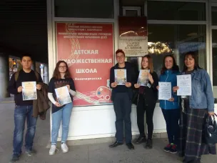 Художники ДШИ приняли участие в 1-ом Донском пленэре в г. Новочеркасске