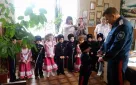 Воспитанники детского сада "Белочка" побывли в гостях у Городского казачьего общества города Зверево
