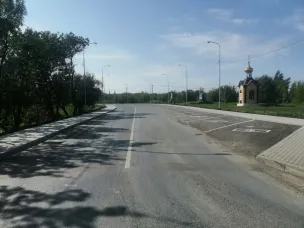 Завершен капитальный ремонт подъездной дороги от магистрали «Дон» к городу